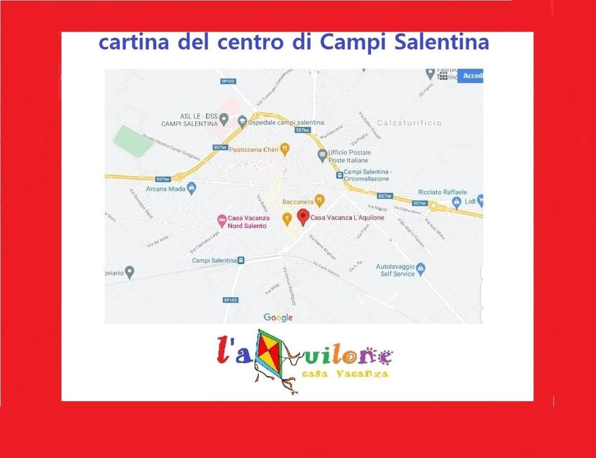 Casa Vacanza L'Aquilone Campi Salentina ภายนอก รูปภาพ